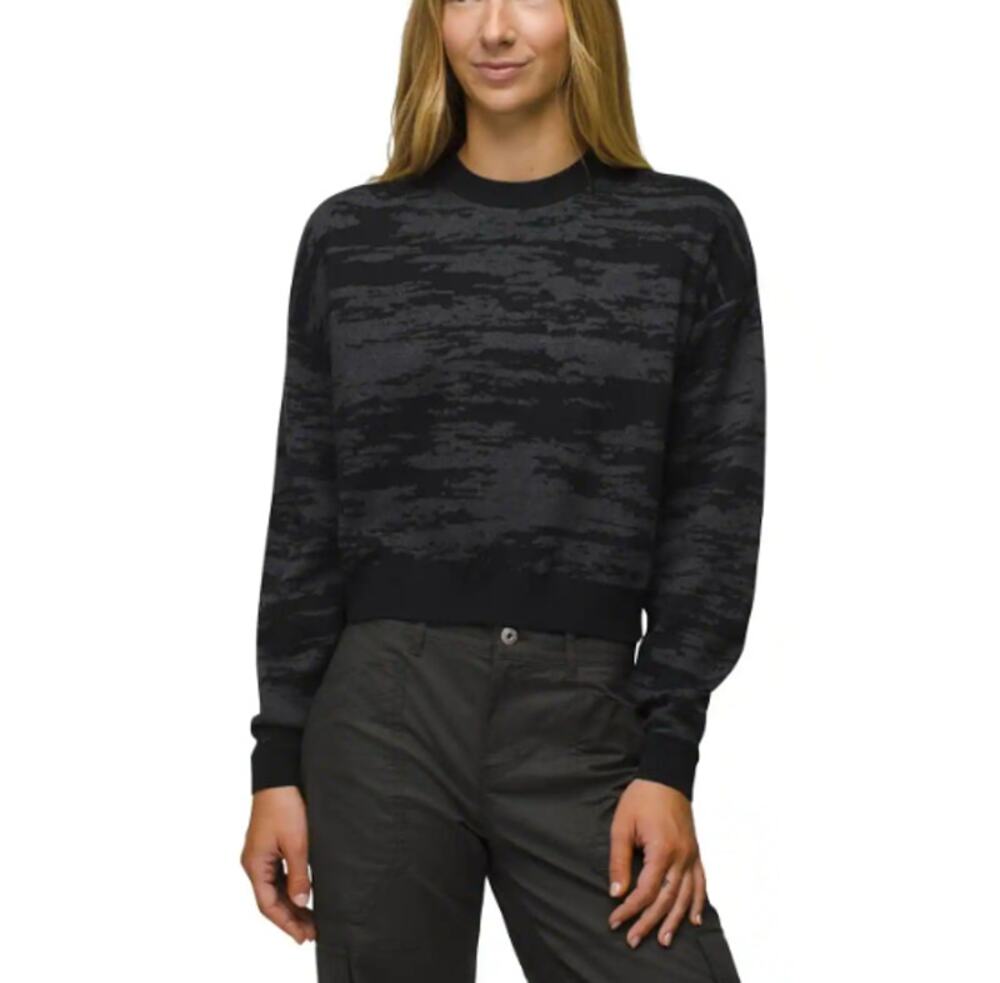 prAna Women's Black Sun Fall Pullover Sweater Size M